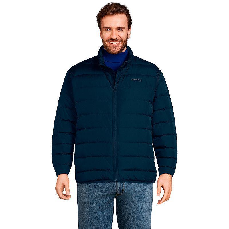 Big & Tall Lands End Big Down Puffer Winter Coat, Mens Product Image