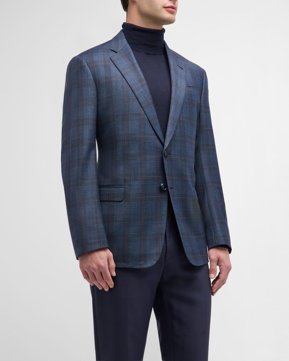 Mens Windowpane Plaid Sport Coat Product Image