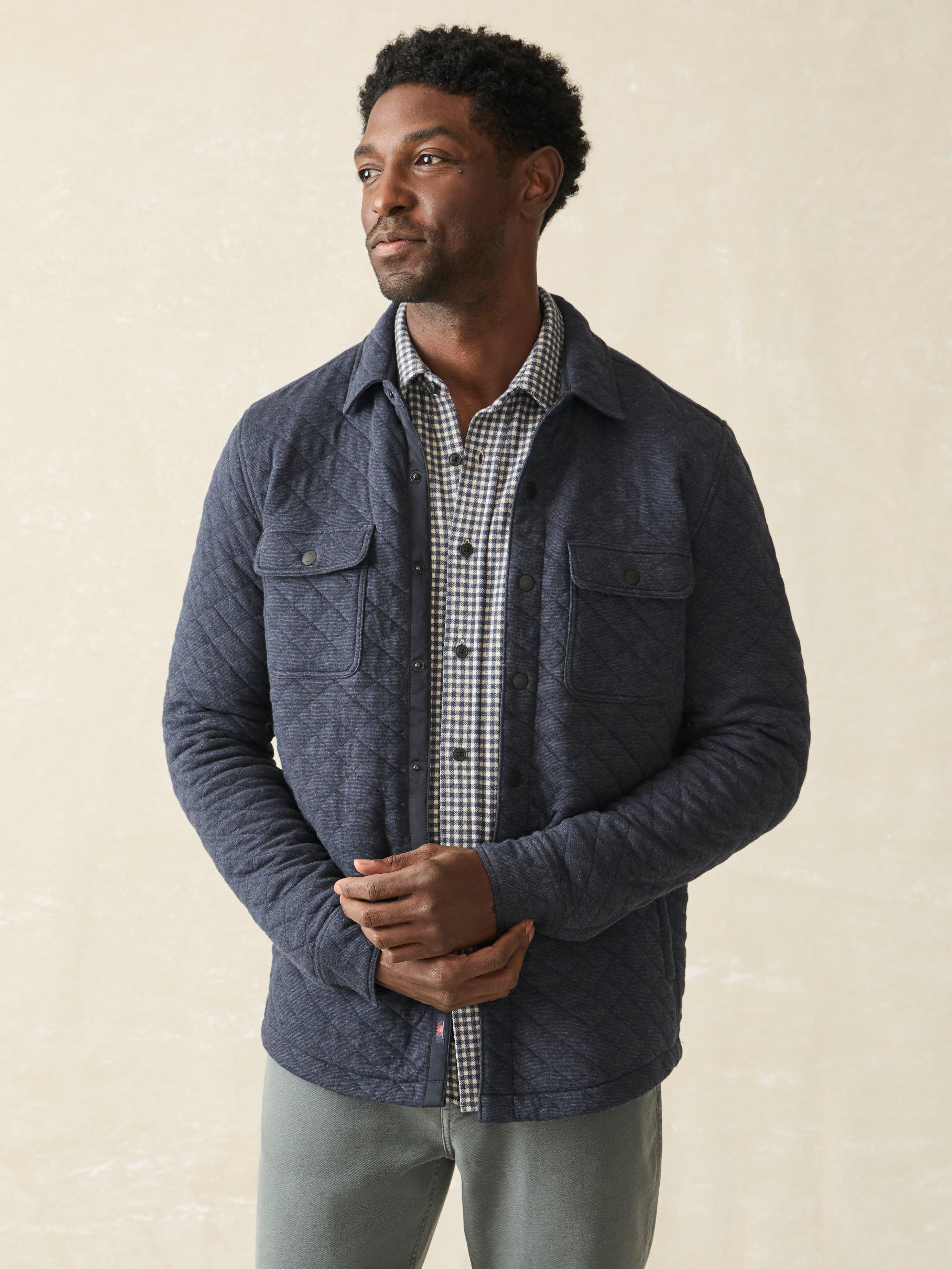 Epic Quilted Fleece CPO (Tall) - Navy Melange Male Product Image