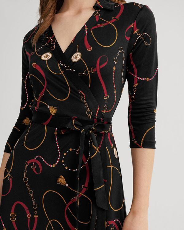 Louisville Print Wrap Dress Product Image