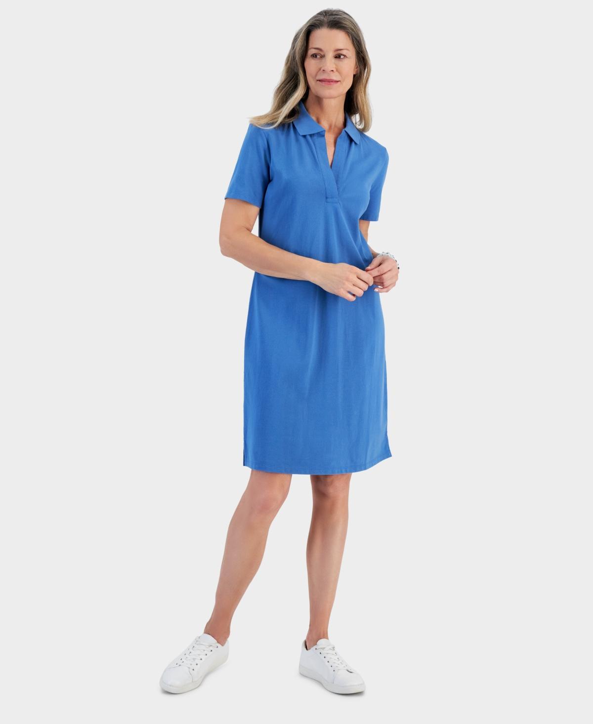 Style & Co Womens Cotton Polo Dress, Created for Macys Product Image