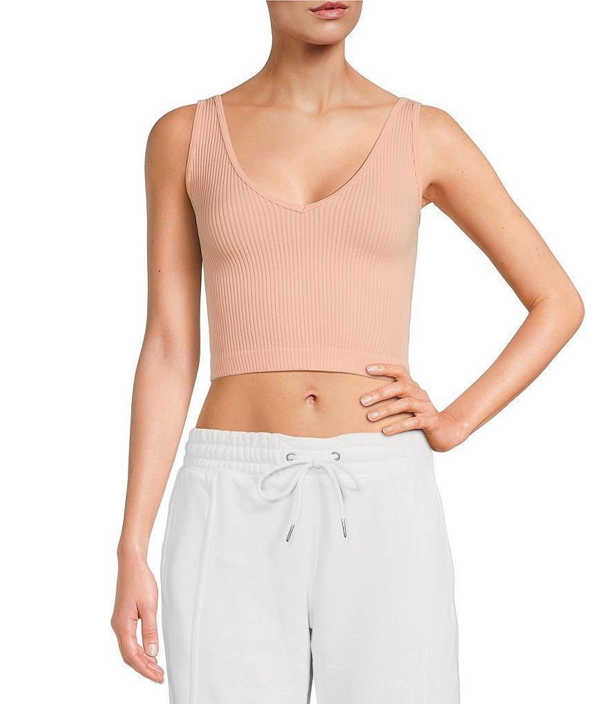 Free People Ribbed V-Neck Sleeveless Cropped Brami product image