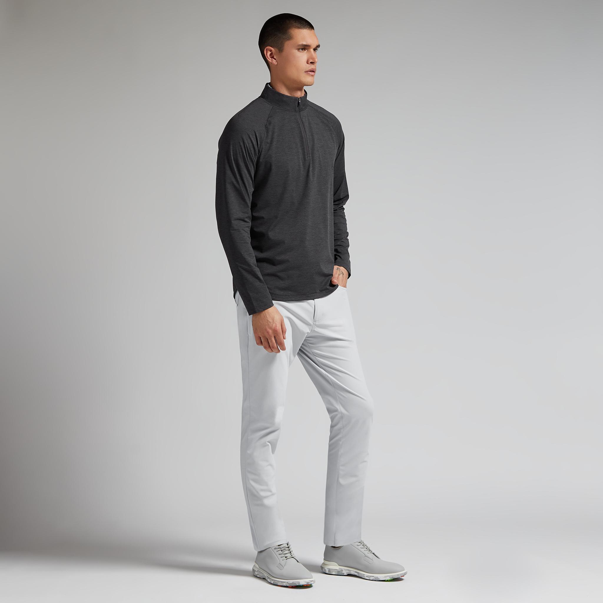 TECH MÉLANGE RAGLAN QUARTER ZIP PULLOVER Product Image