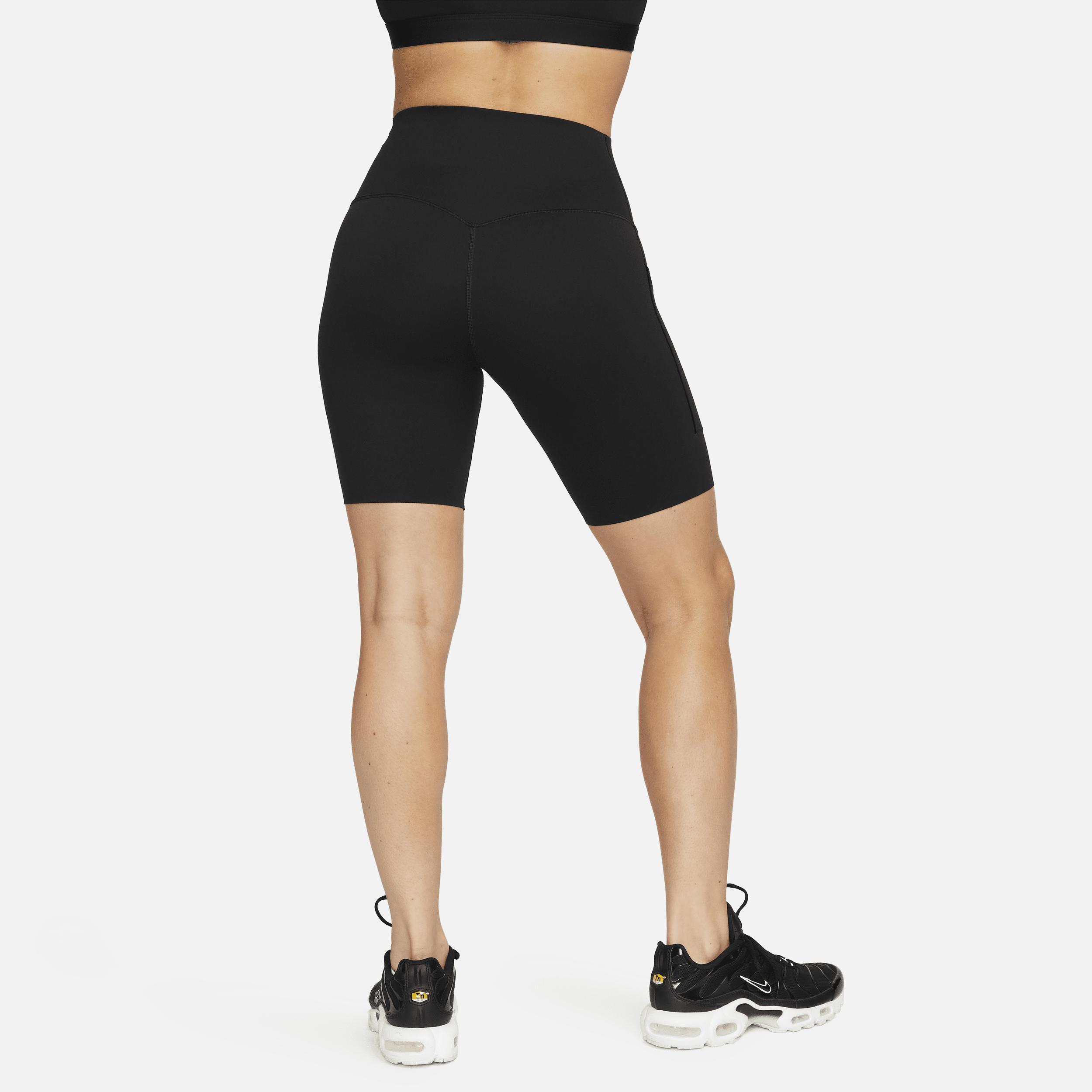 Nike Women's Universa Medium-Support High-Waisted 8" Biker Shorts with Pockets Product Image