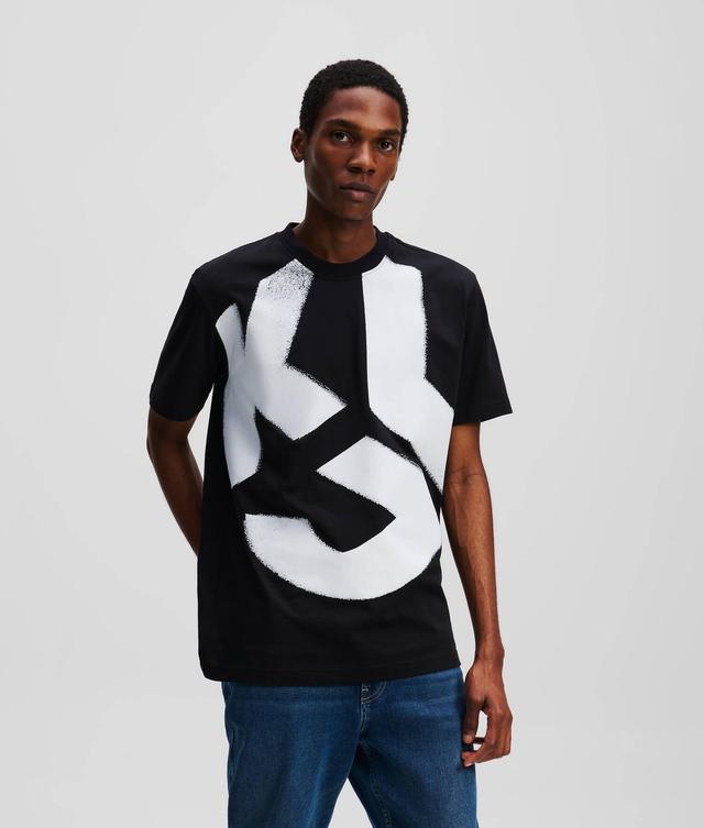 KLJ MONOGRAM BLEACHED T-SHIRT  Product Image