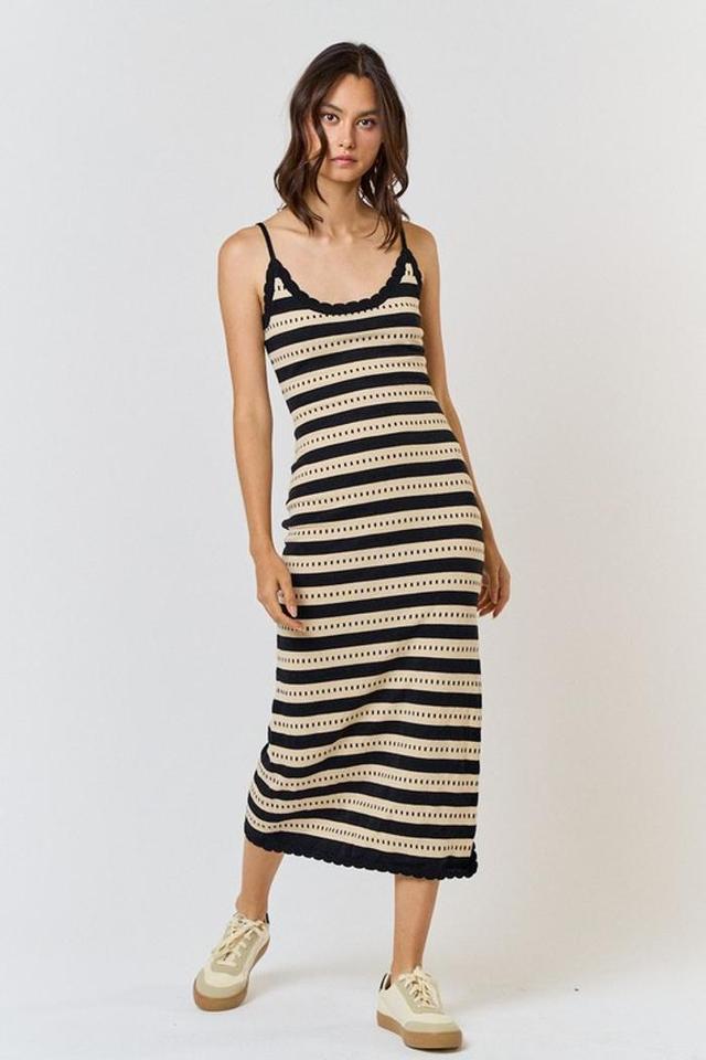 Stripe Sweater Midi Dress Product Image