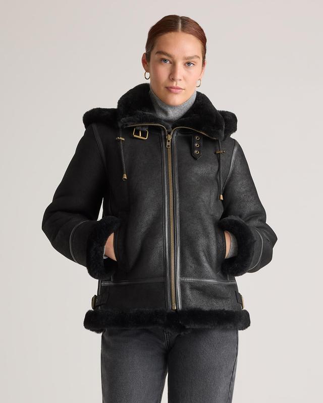 100% Shearling Bomber Jacket Product Image