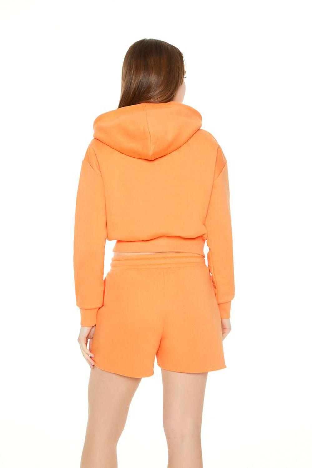 Cropped Fleece Zip-Up Hoodie | Forever 21 Product Image