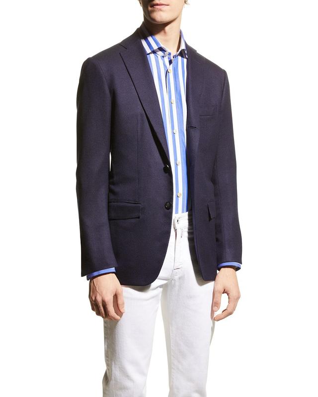 Mens Cashmere-Silk Solid Blazer Product Image