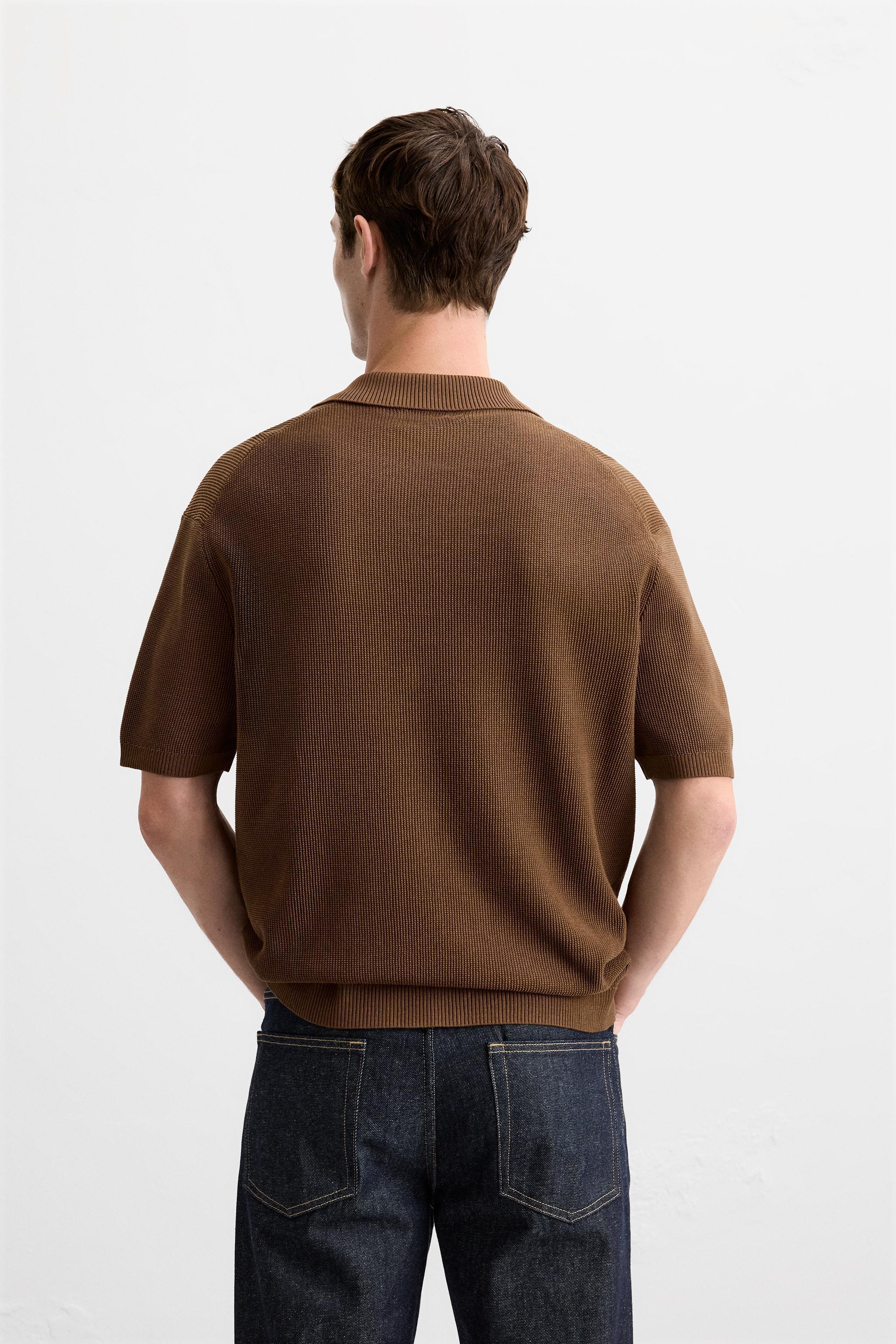 TEXTURED KNIT POLO Product Image