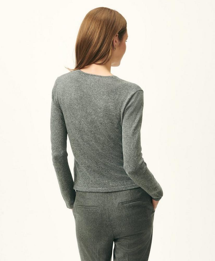 Faux Wrap Sweater in Silk Blend Product Image