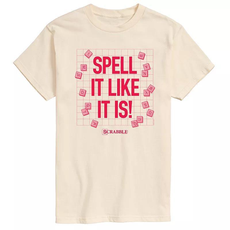 Mens Scrabble Spell It Like It Is Graphic Tee by Hasbro Product Image