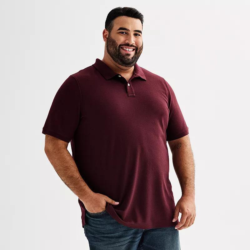 Big & Tall Sonoma Goods For Life Pique Polo, Mens Purple Product Image