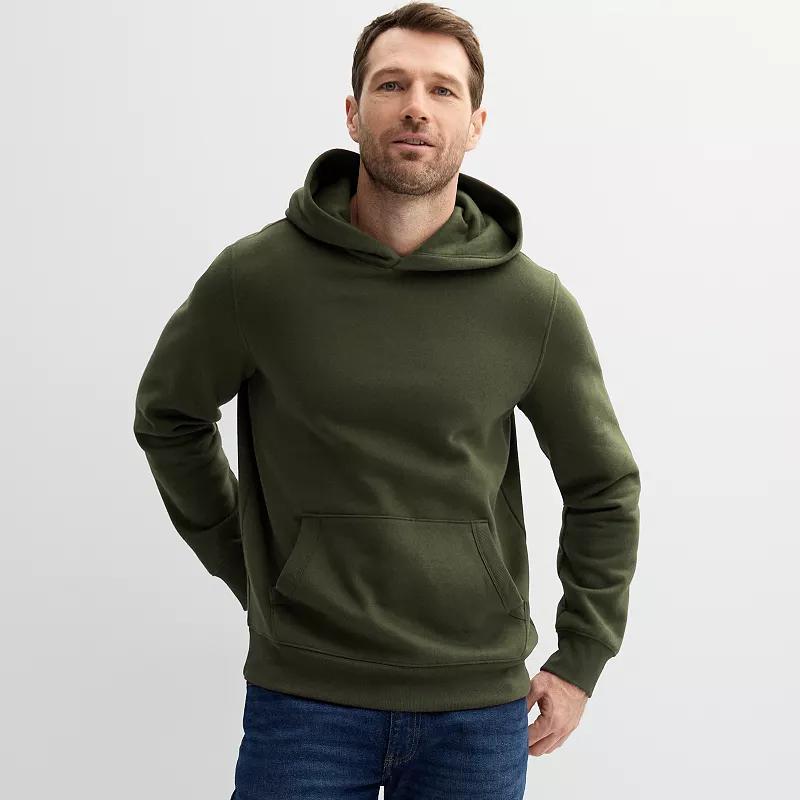 Mens Sonoma Goods For Life Supersoft Fleece Hoodie Grey Product Image