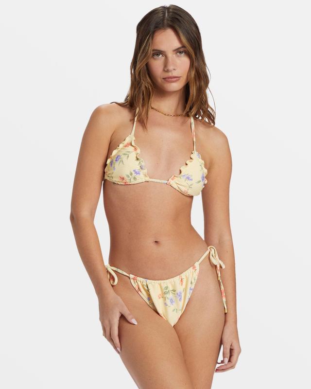 Kismet Bells Tie Side Bikini Bottoms - Yellow Female Product Image