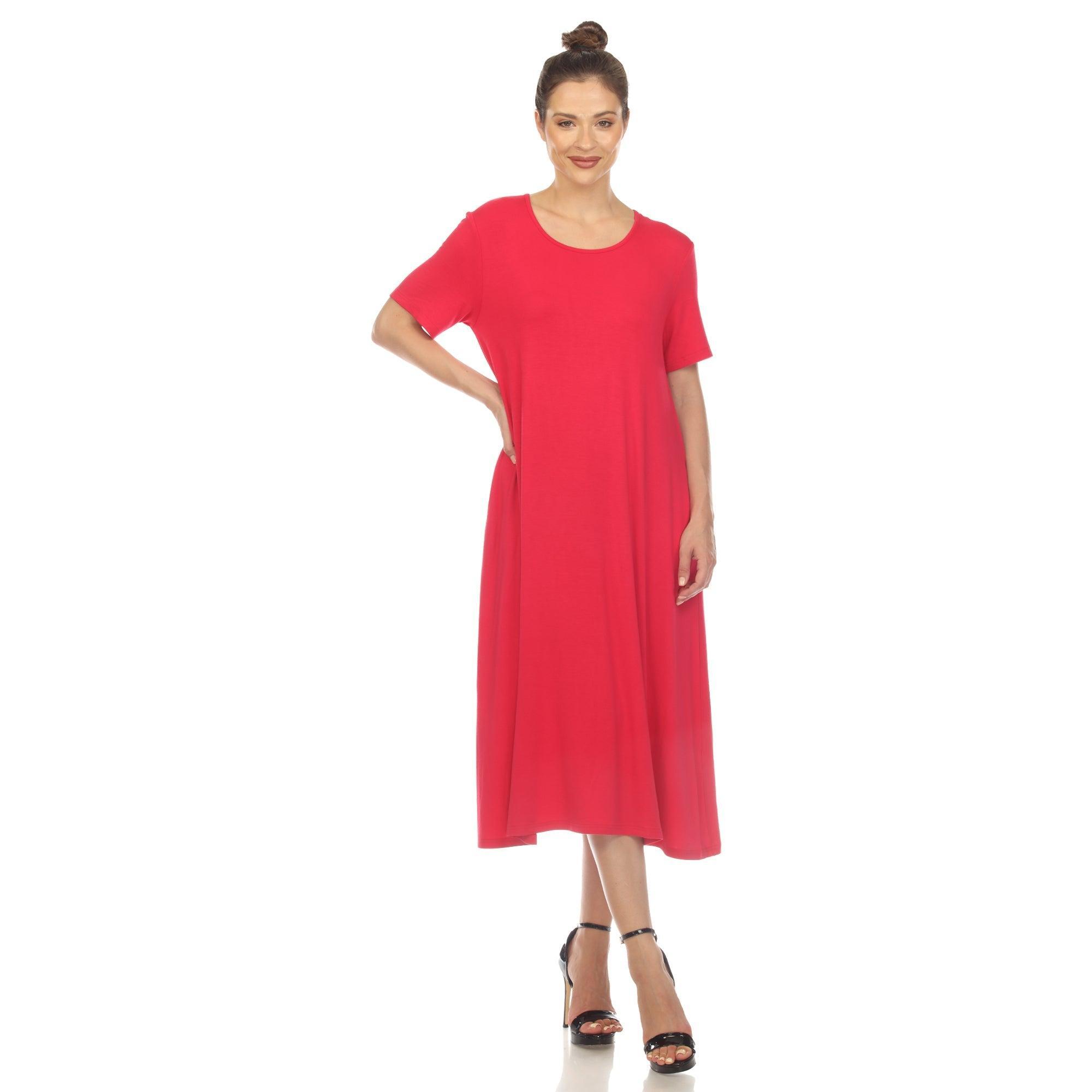 Short Sleeve Midi Dress Product Image