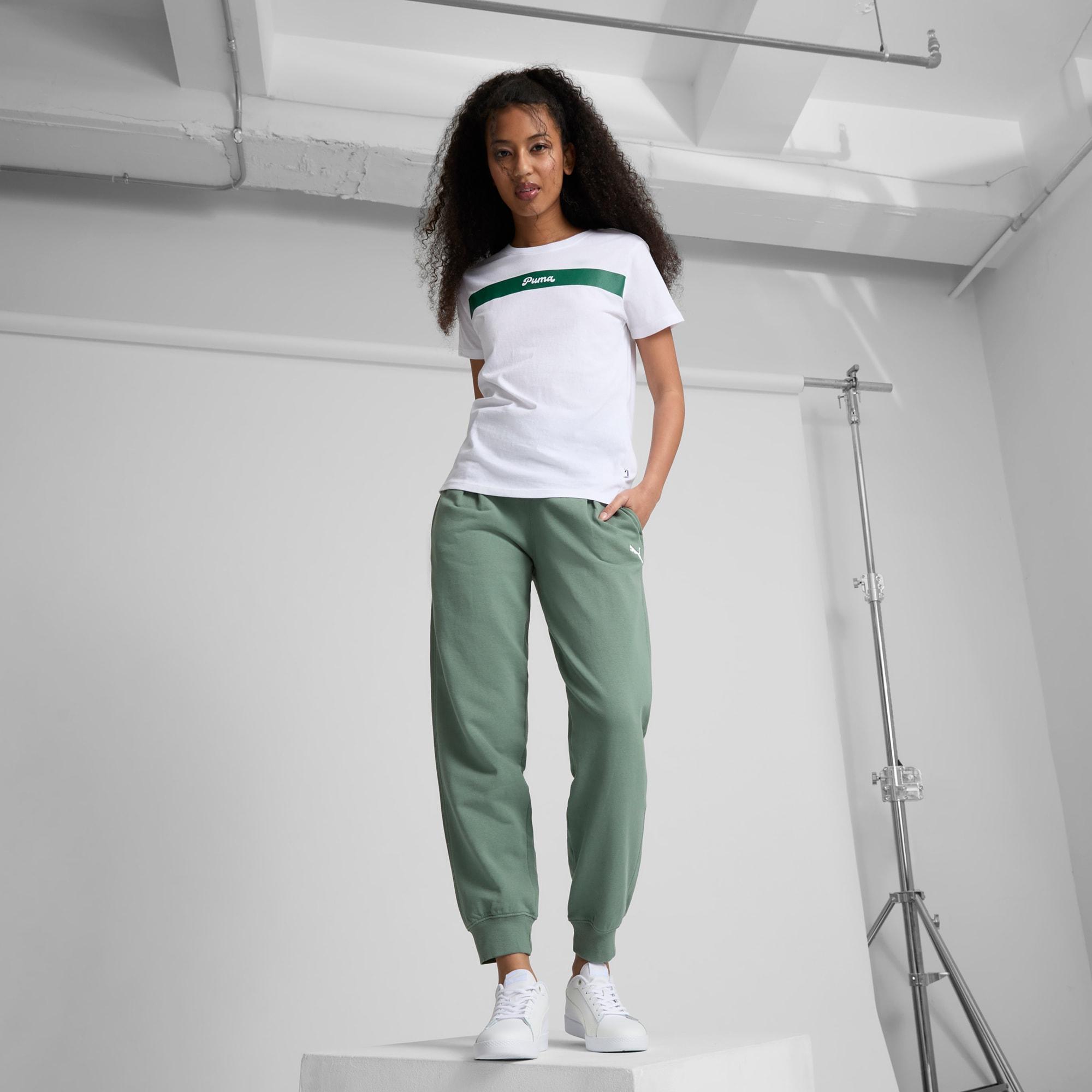 PUMA Upfront Line Logo Women's Tee Product Image