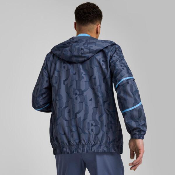 PUMA Manchester City Pre-Match Men's Woven Jacket in Inky Blue/Team Light Blue Product Image