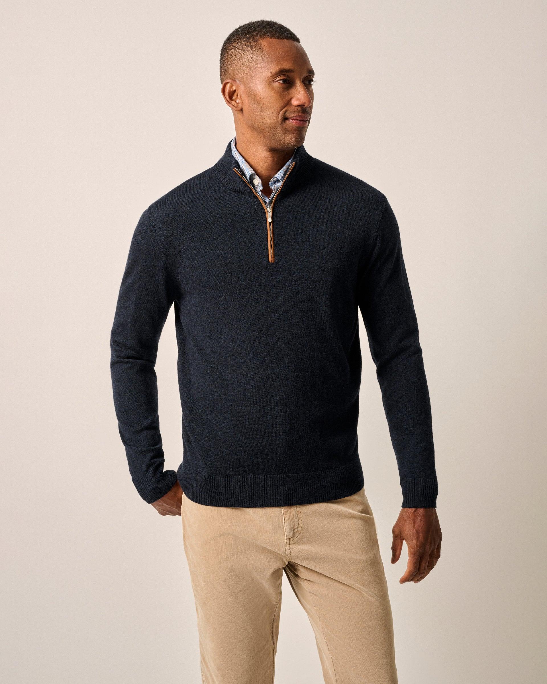 Raynor Merino 1/4 Zip Sweater Male Product Image