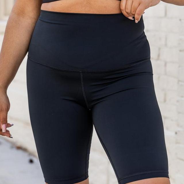 Heavy Hitter Black Biker Shorts FINAL SALE Product Image