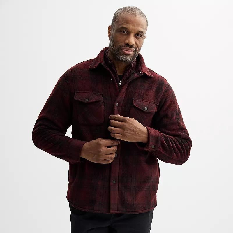 Mens Sonoma Goods For Life Arctic Fleece Shirt Jacket Product Image