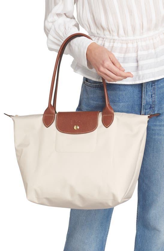 LONGCHAMP Medium Le Pliage Nylon Shoulder Tote In Paper Product Image