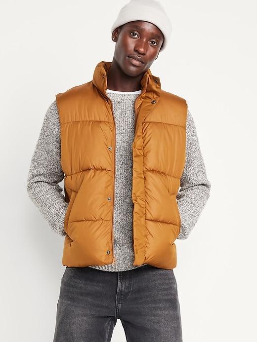 Water-Resistant Puffer Vest Product Image