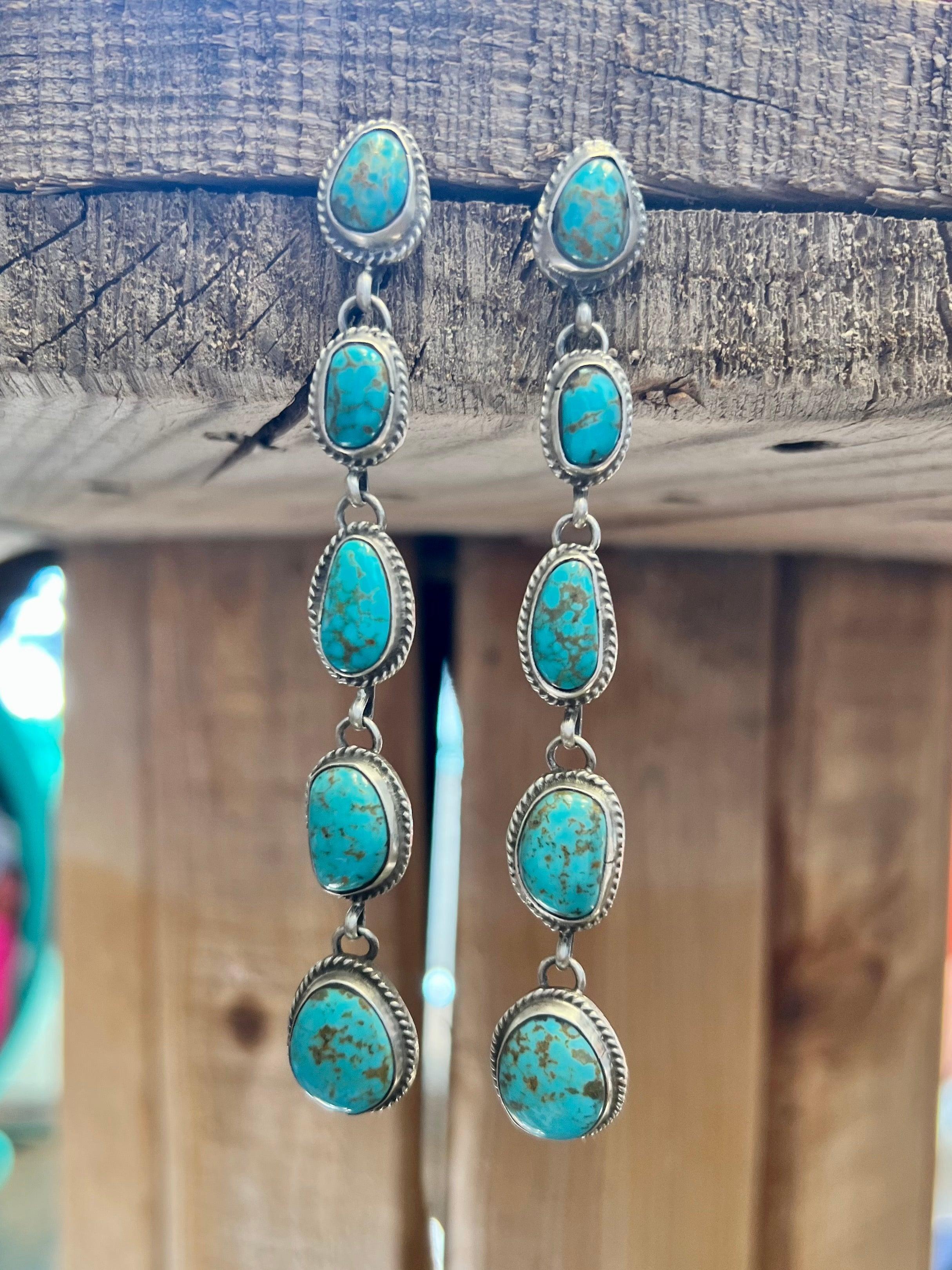 Cinco Turquoise Drop Earrings Product Image