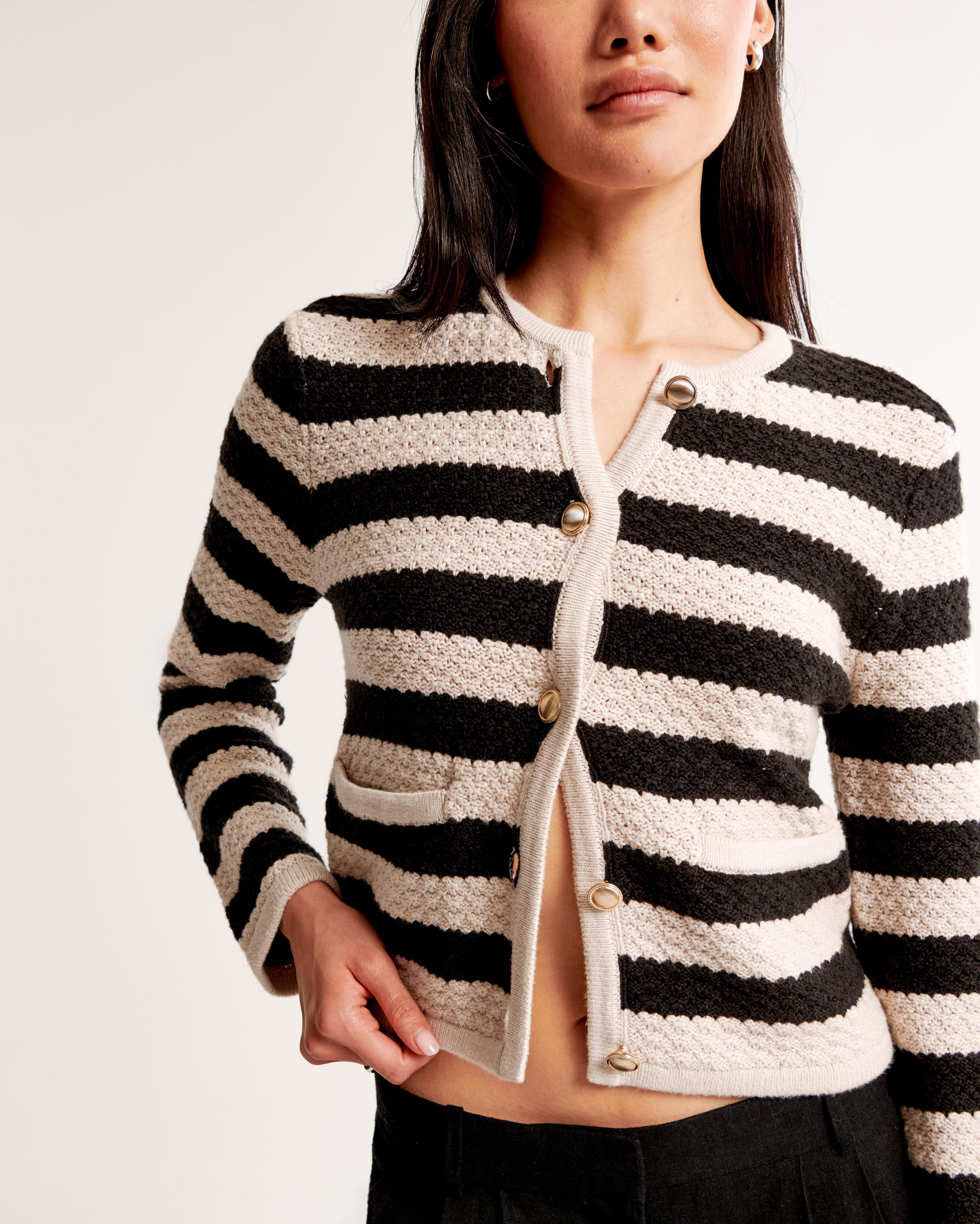 Textural Crew Sweater Jacket Product Image