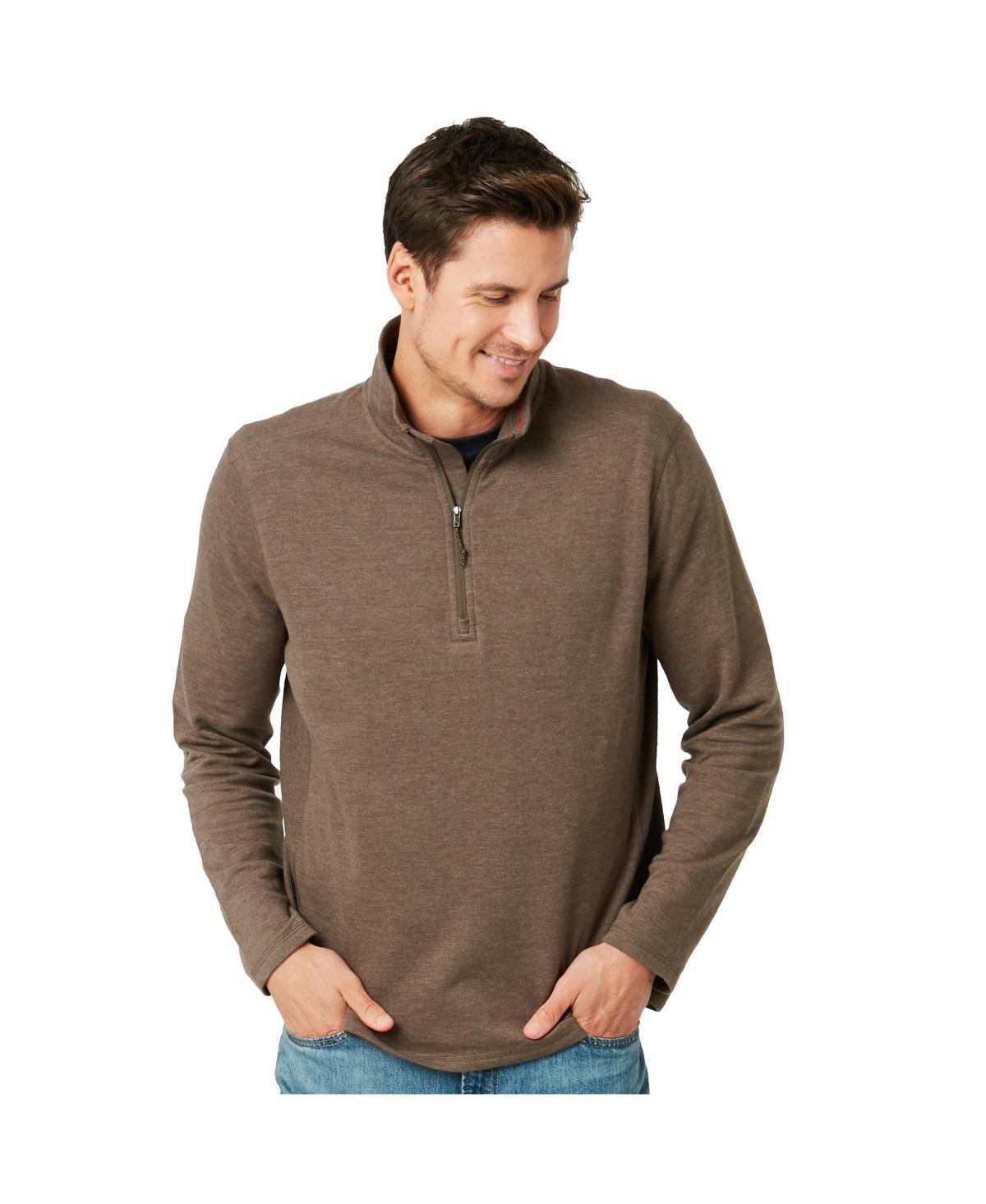 Free Country Mens Heritage Knit 1/4 Zip Mock Sweater Product Image