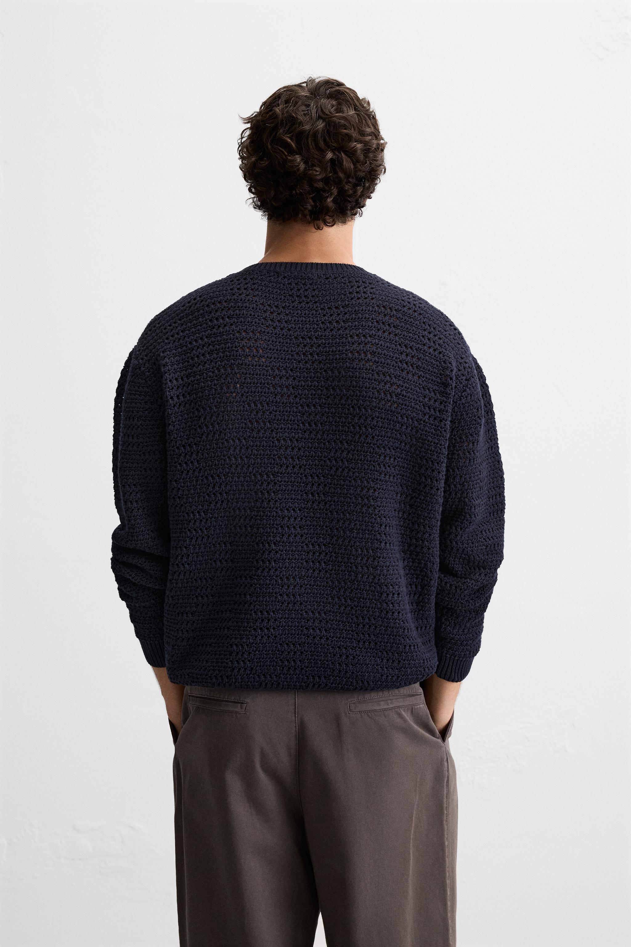 STRUCTURED OPENWORK SWEATER Product Image