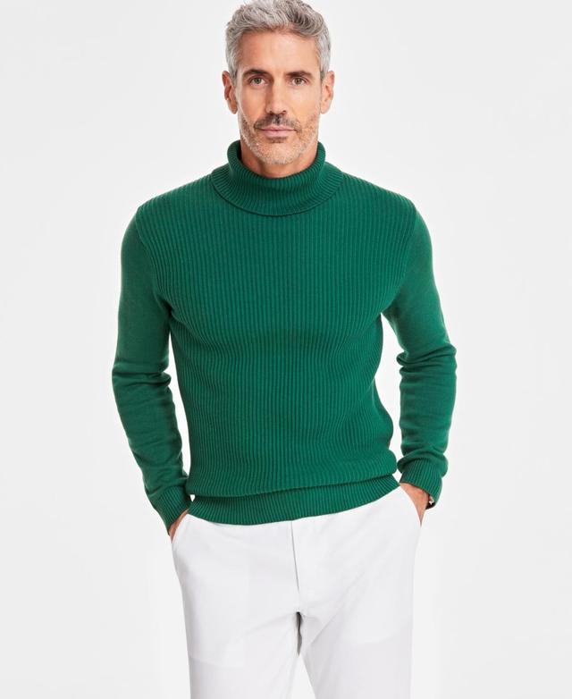 Club Room Mens Textured Cotton Turtleneck Sweater, Created for Macys Product Image