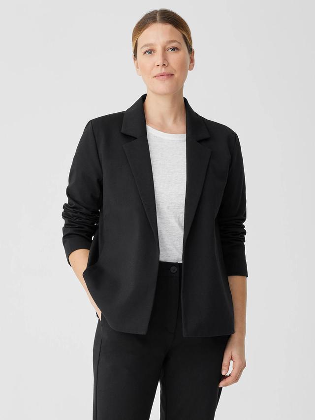 EILEEN FISHER Cotton Blend Ponte Blazerfemale Product Image