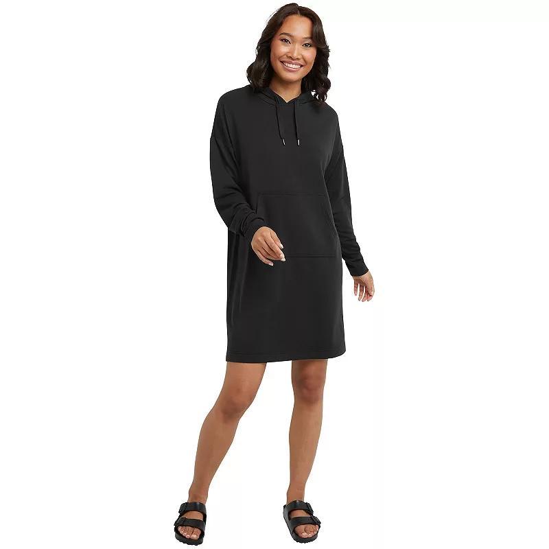 Womens Hanes Originals Fleece Shirtdress Grey Heather Product Image