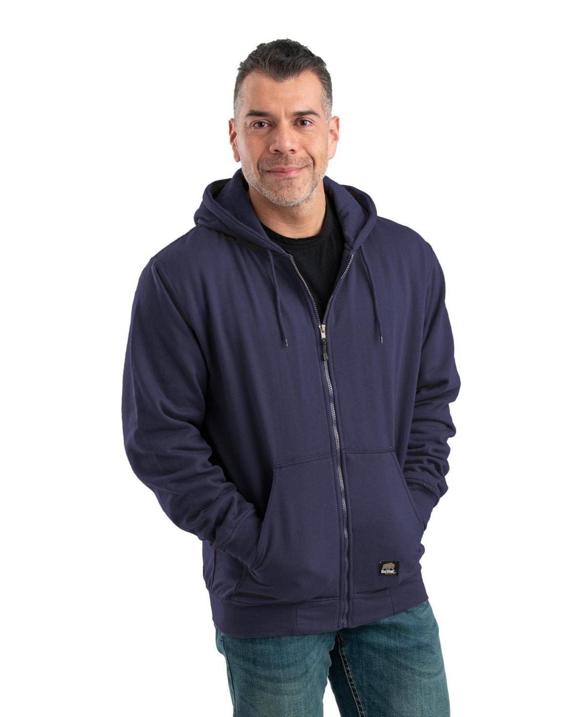 Mens Heritage Thermal-Lined Full-Zip Hooded Sweatshirt Big & Tall Product Image