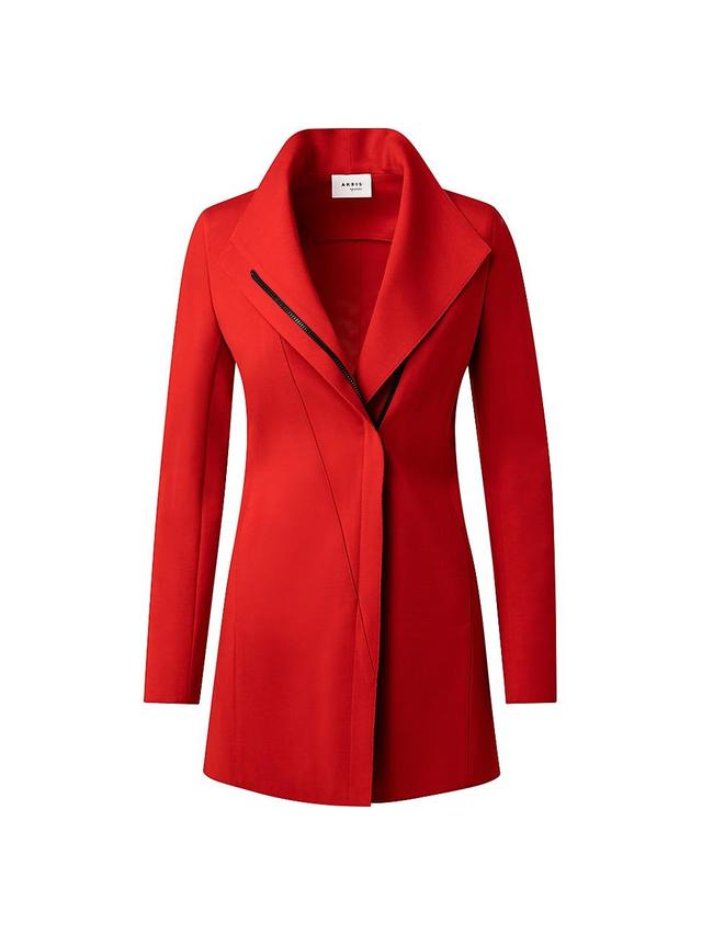 Womens Zip-Front Coat Product Image