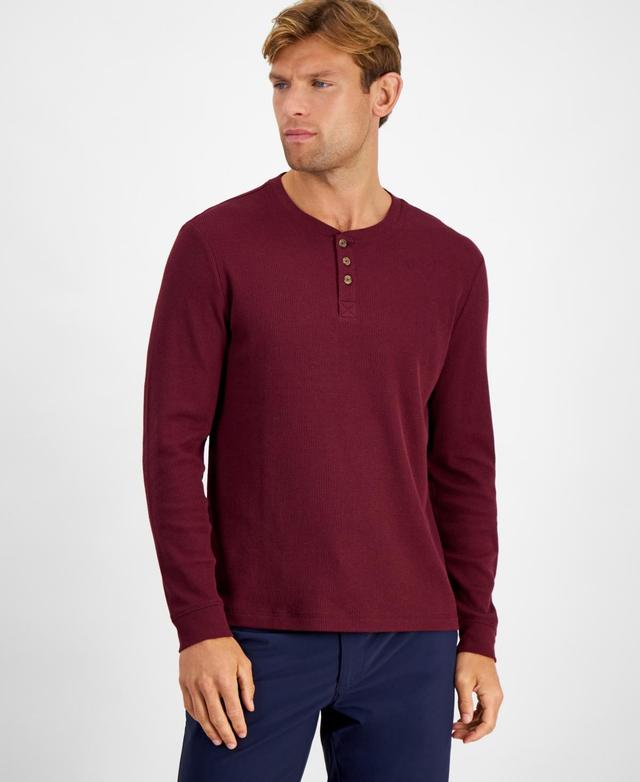 Club Room Mens Thermal Long-Sleeve Henley, Created for Macys Product Image