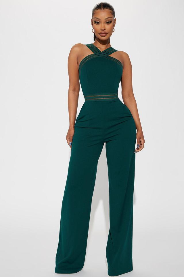 Always In Style Jumpsuit  - Hunter Product Image