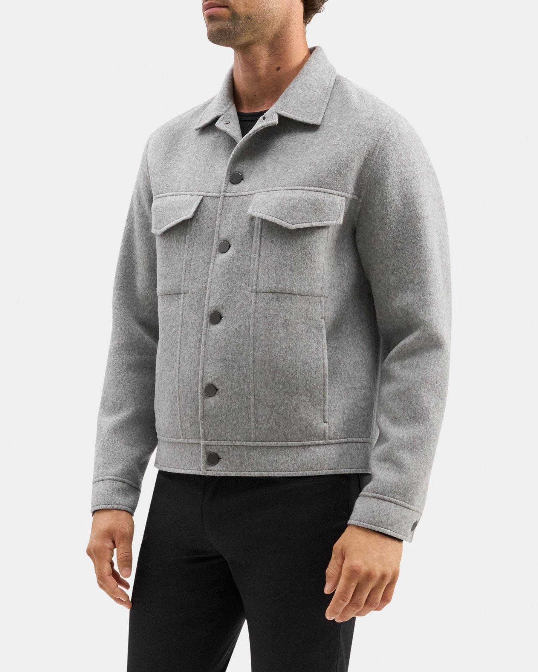 Trucker Jacket in Wool-Cashmere Product Image