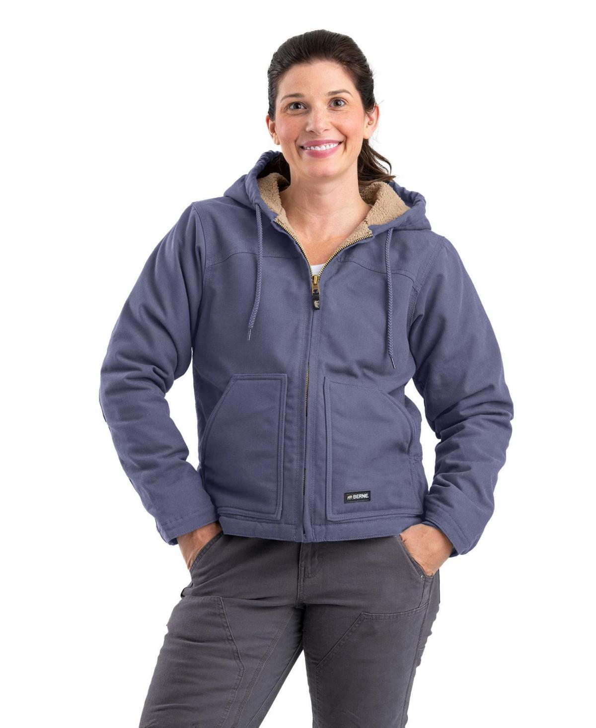 Berne Womens Lined Softstone Duck Hooded Jacket Product Image