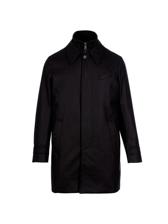 Mens Euro Waterproof Wool Coat Product Image