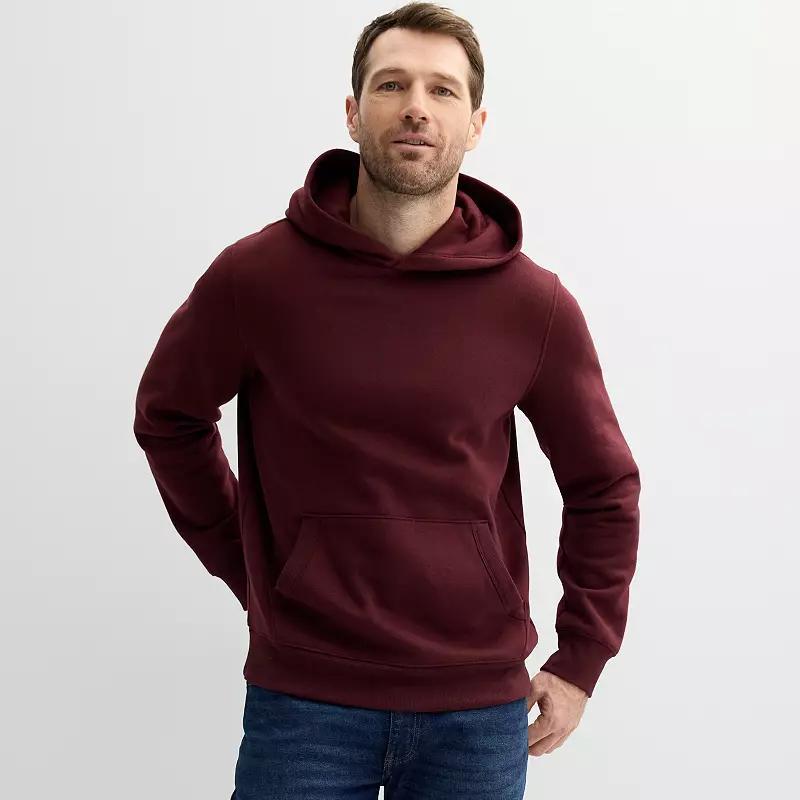 Mens Sonoma Goods For Life Supersoft Fleece Hoodie Grey Product Image