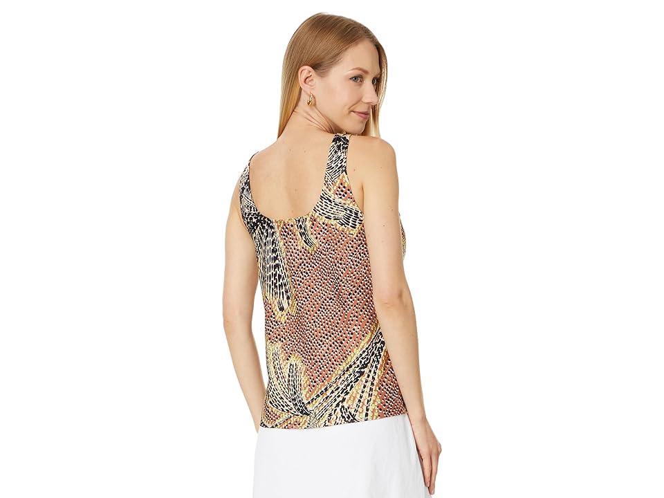 NIC+ZOE Dotty Palms Tank (Neutral ) Women's Clothing Product Image