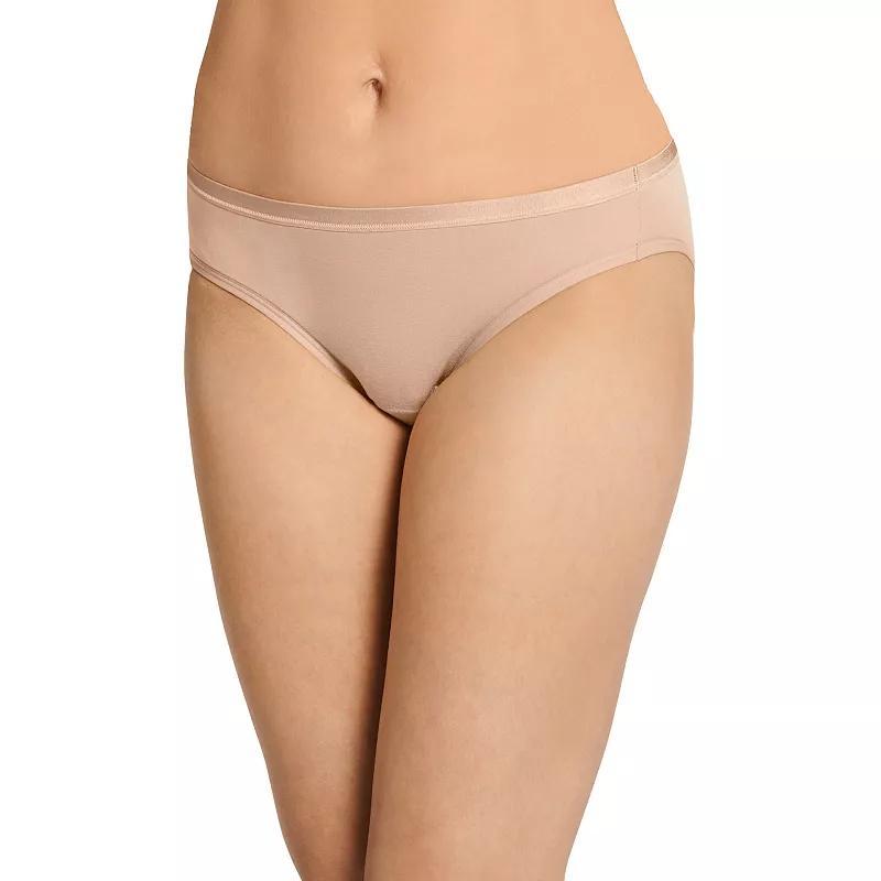 Jockey Worry Free Moderate Absorbency Bikini Pants 2589, Womens Gray Grey Product Image