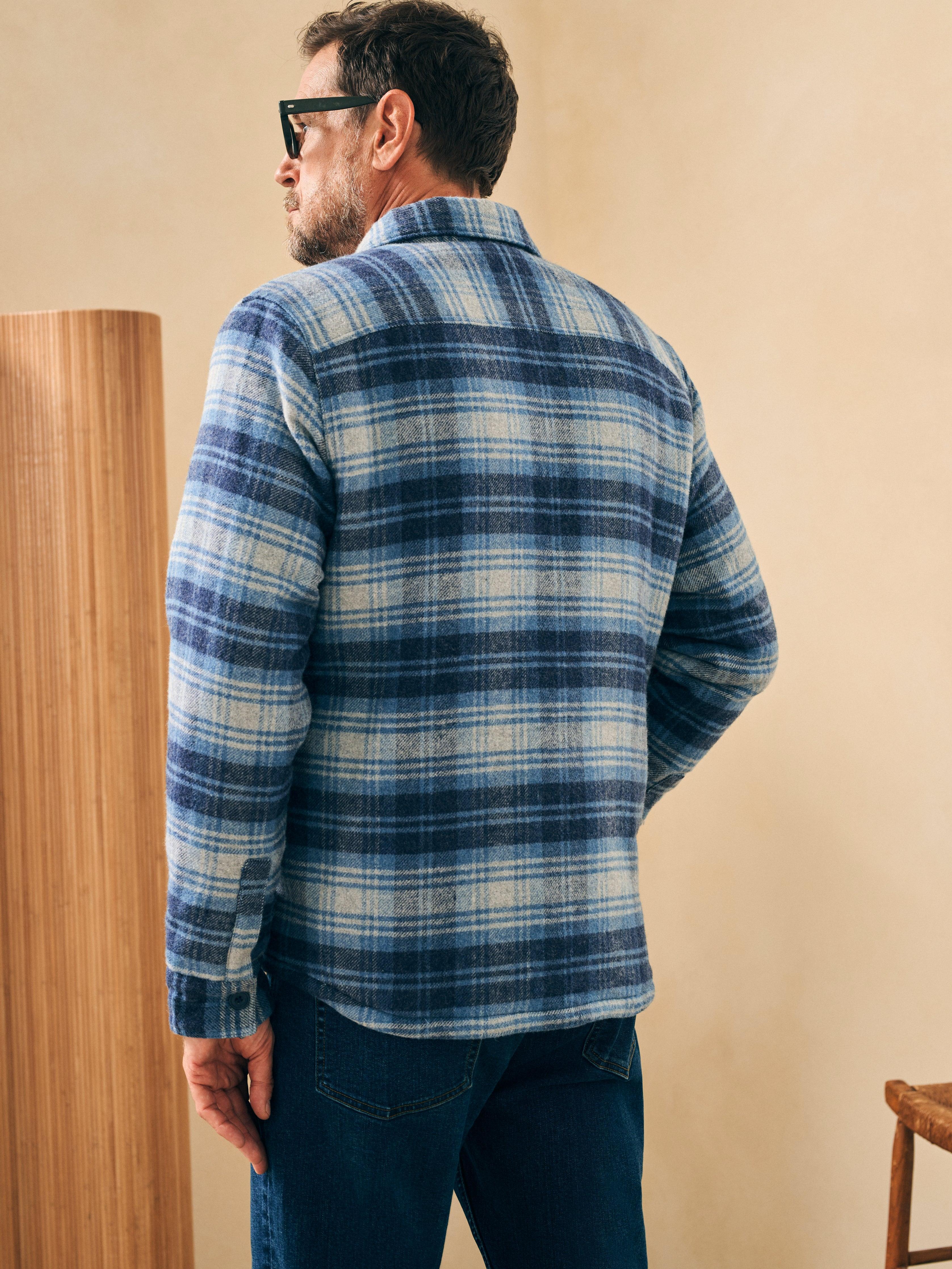 High Pile Fleece Lined Wool CPO - Mountain Mist Plaid Male Product Image