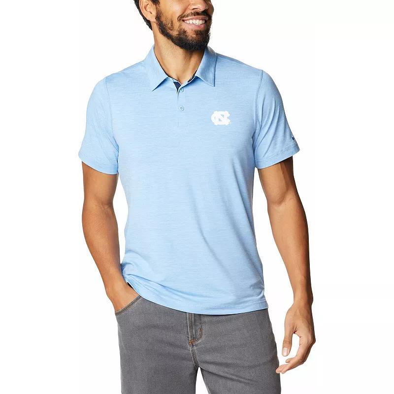 Mens Columbia Carolina Blue North Carolina Tar Heels Tech Trail Omni-Wick Polo Product Image