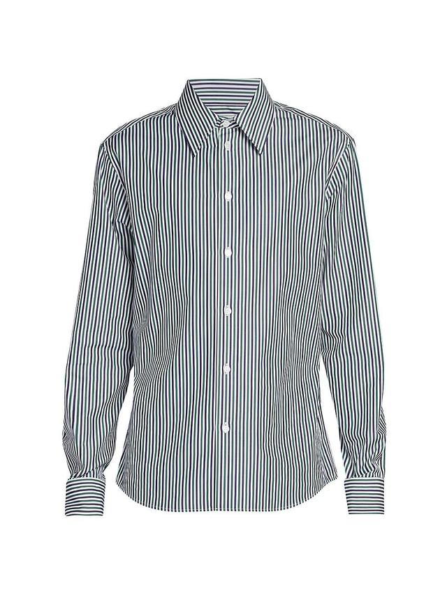 Mens W Tri-Color Striped Woven Shirt Product Image