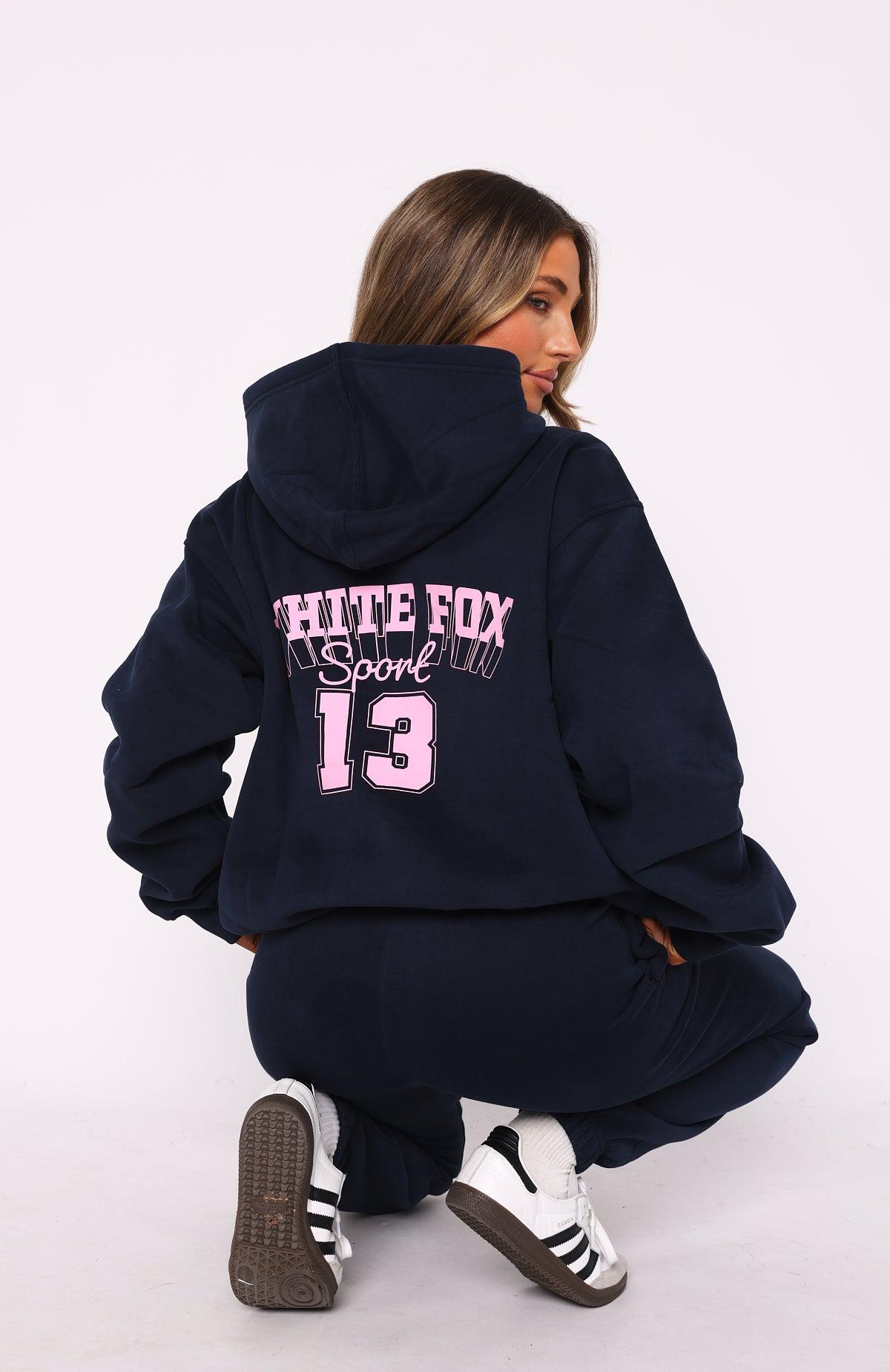 Out Of Line Oversized Hoodie Navy Product Image