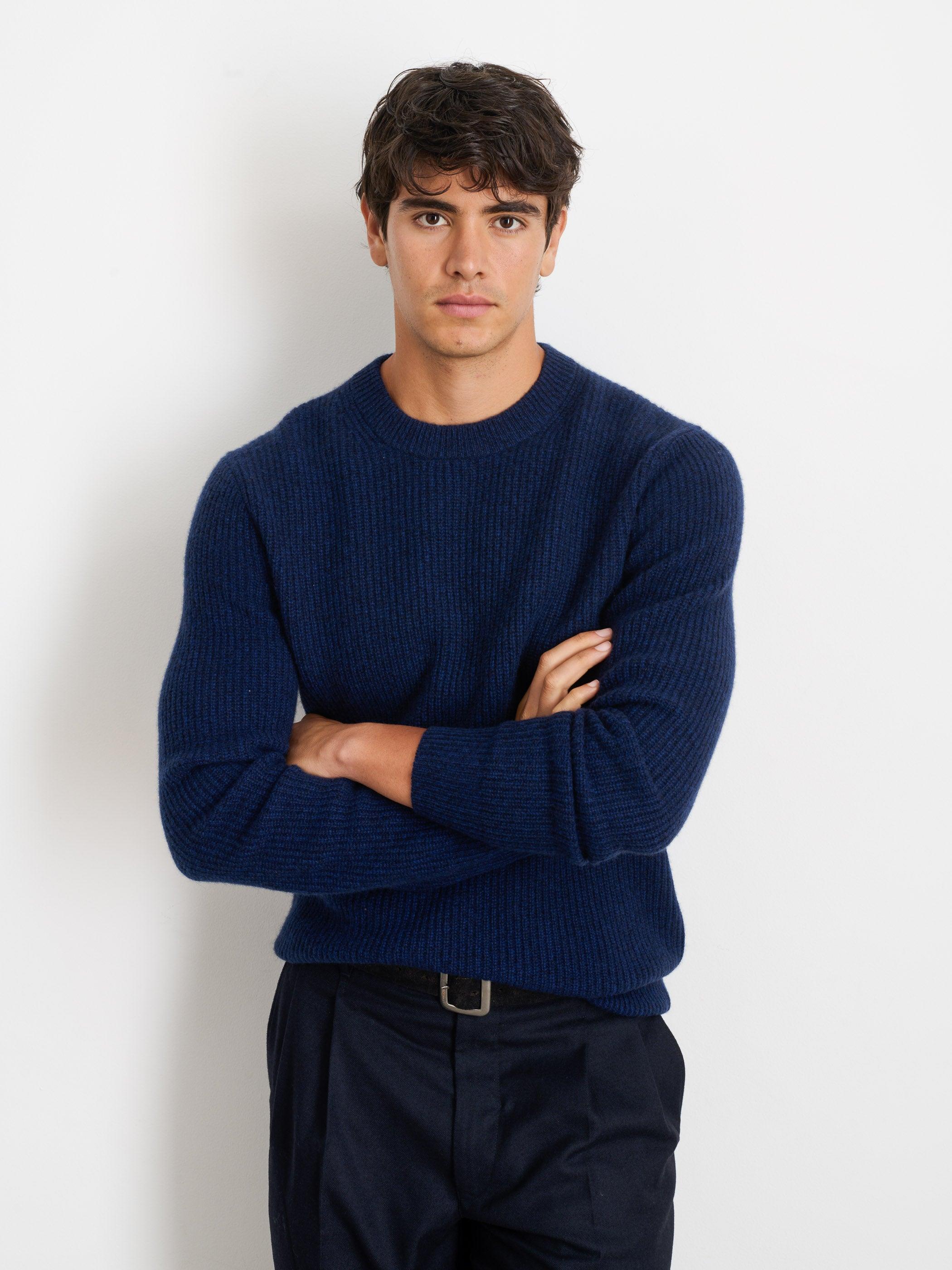 Jordan Sweater In Washed Cashmere Male Product Image