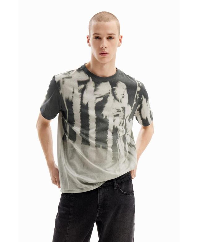 Desigual Mens Photographic palm tree T-shirt Product Image